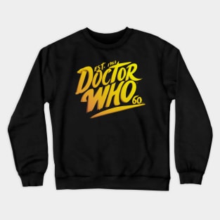 Doctor who 60 Gradient yellow orange colors Crewneck Sweatshirt